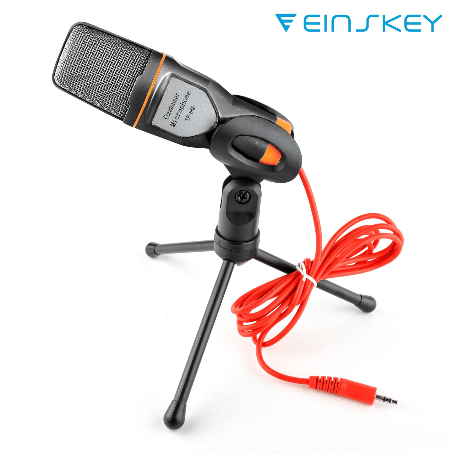 Professional USB Condenser Microphone with Intelligent Noise Reduction for Gaming & Streaming