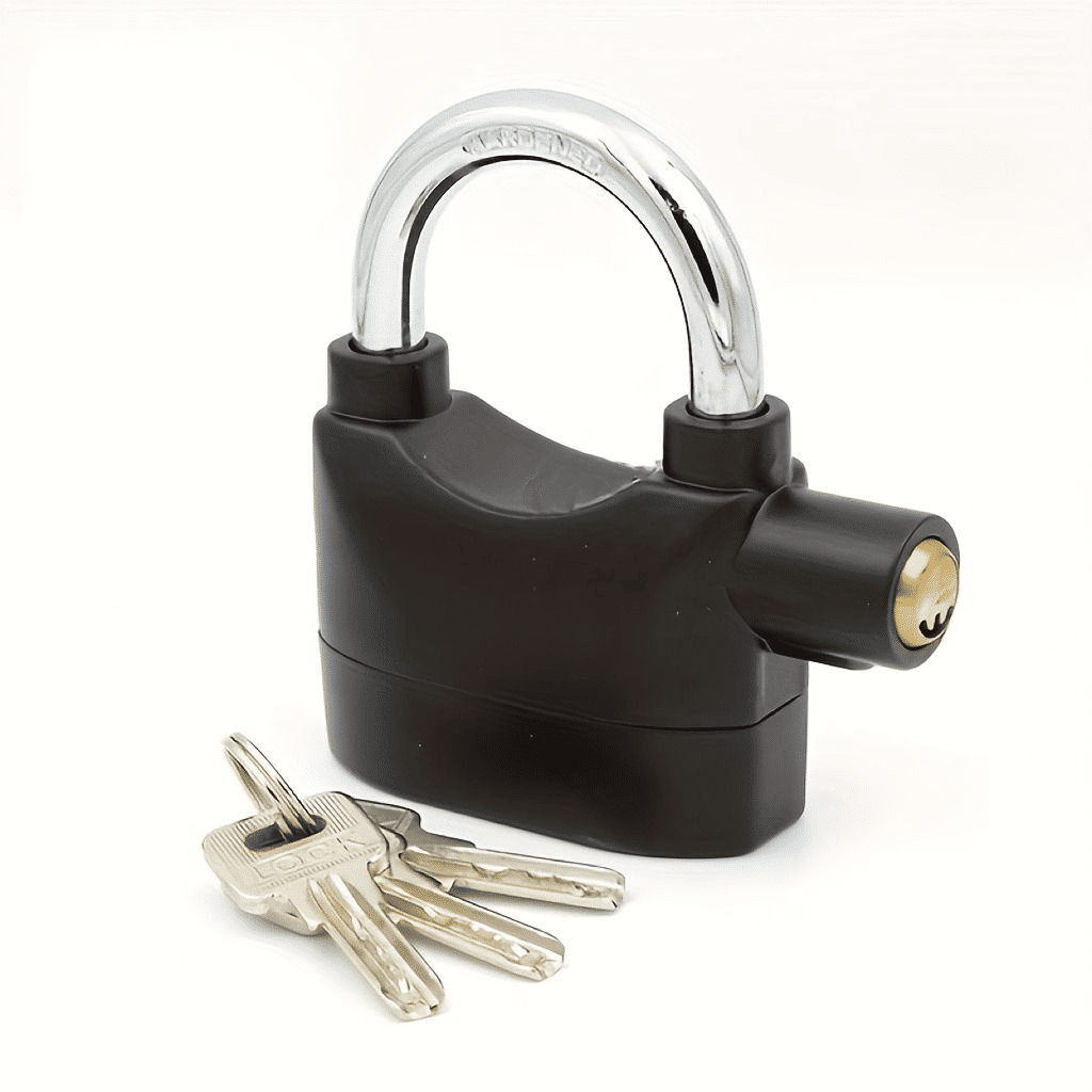 Smart Alarm Lock Security Padlock 110dB Anti-Theft Aluminum Alloy