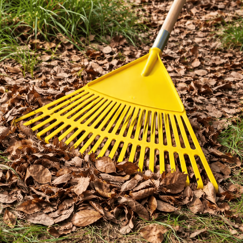 Generic 20-Tine Plastic Leaf Rake Head Lightweight Flexible Design