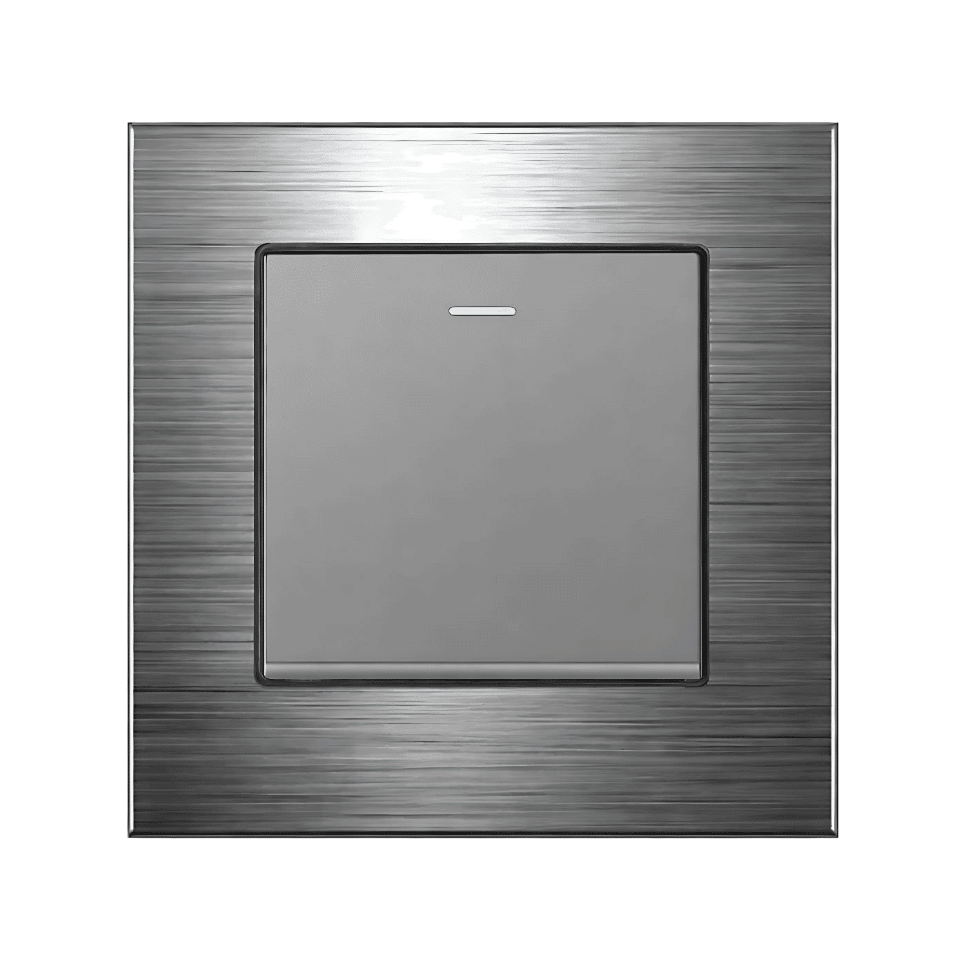 1 Gang 1 Way Stainless Steel Wall Switch Blue LED