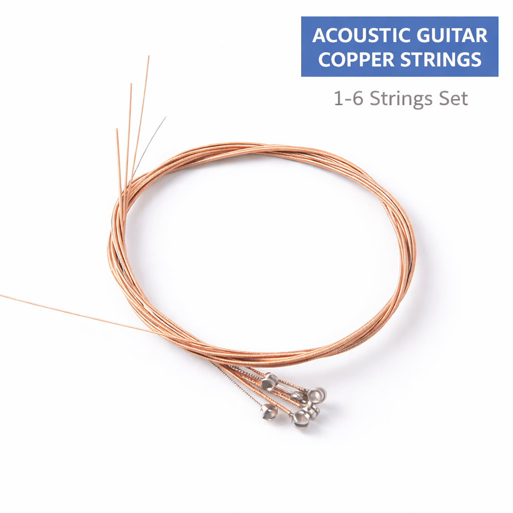 Acoustic Guitar Phosphor Copper Strings Set 1-6 Anti-Rust