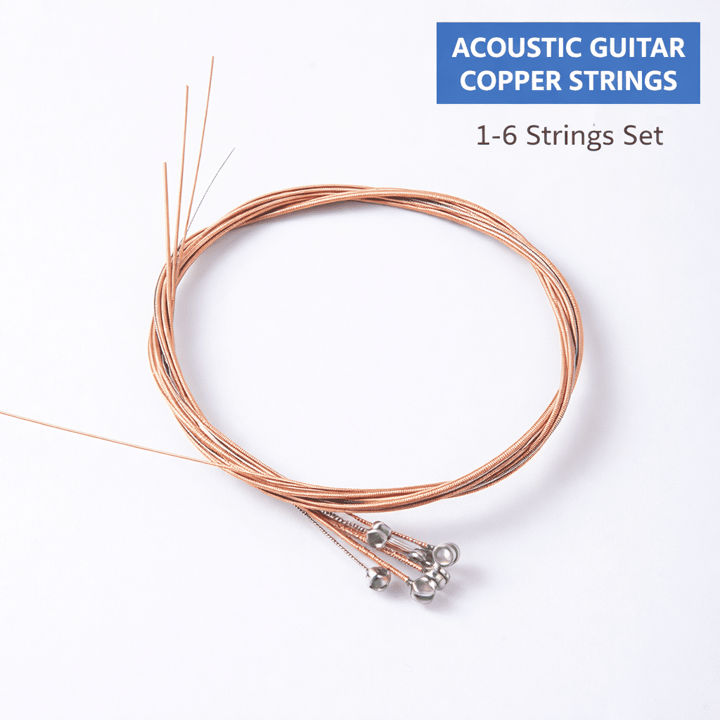 Acoustic Guitar Phosphor Copper Strings Set 1-6 Anti-Rust