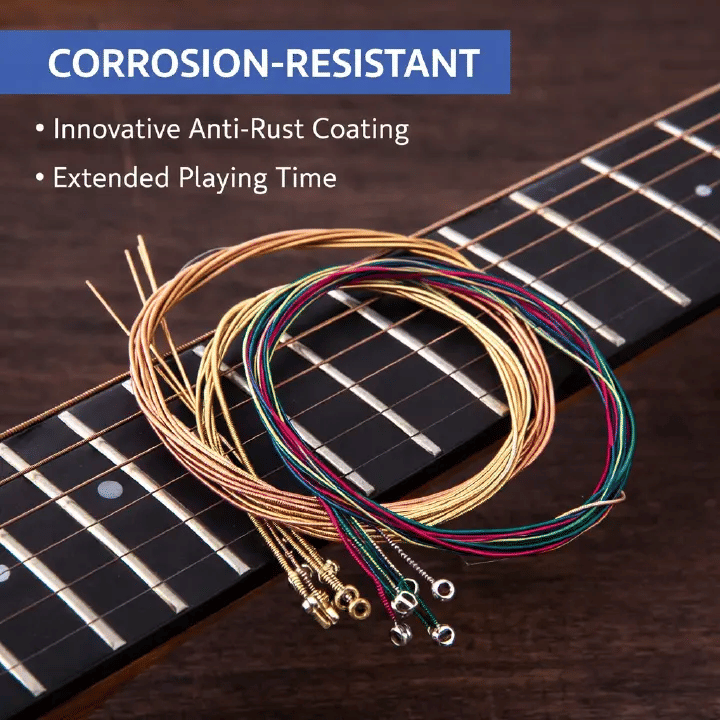Acoustic Guitar Phosphor Copper Strings Set 1-6 Anti-Rust