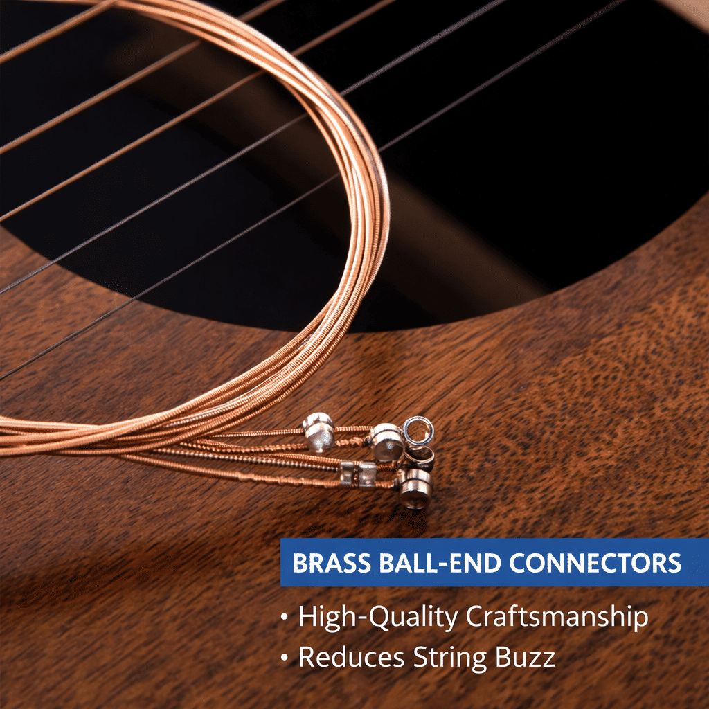 Acoustic Guitar Phosphor Copper Strings Set 1-6 Anti-Rust
