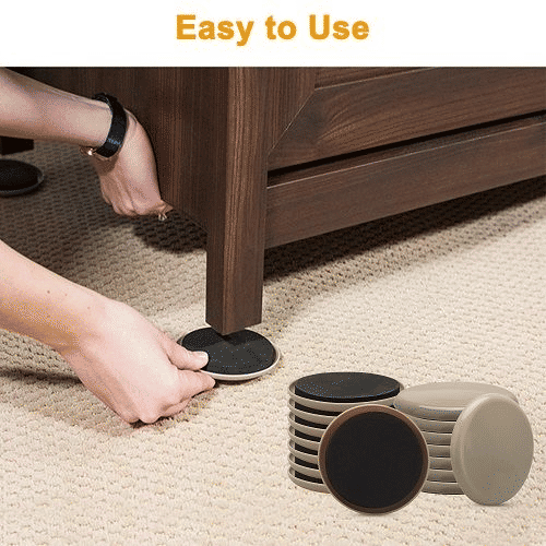 16 Pcs Reusable Heavy Furniture Sliders Moving Kit 8.98cm