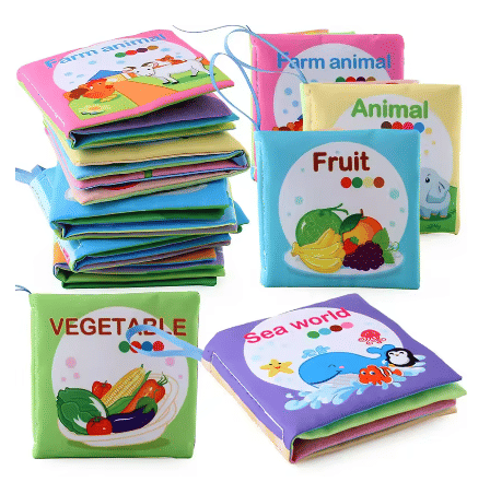 Generic Enlightenment Cloth Book Educational Toy for Infants 0-36 Months