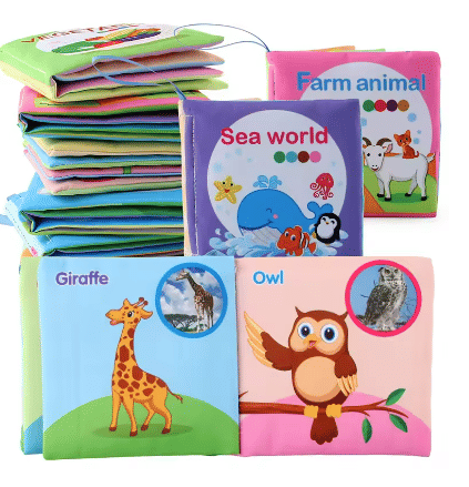 Generic Enlightenment Cloth Book Educational Toy for Infants 0-36 Months