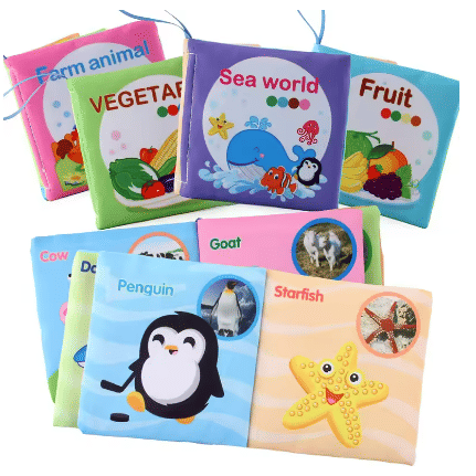 Generic Enlightenment Cloth Book Educational Toy for Infants 0-36 Months