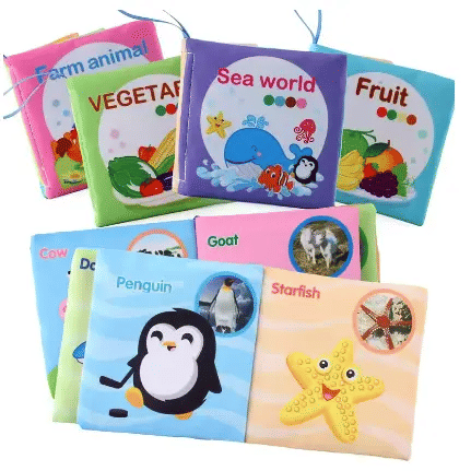Generic Enlightenment Cloth Book Educational Toy for Infants 0-36 Months