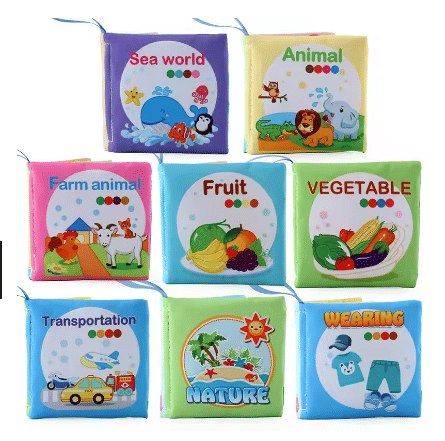 Generic Enlightenment Cloth Book Educational Toy for Infants 0-36 Months