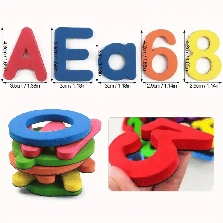 Generic Magnetic Educational Toy Set Alphabet Letters and Numbers