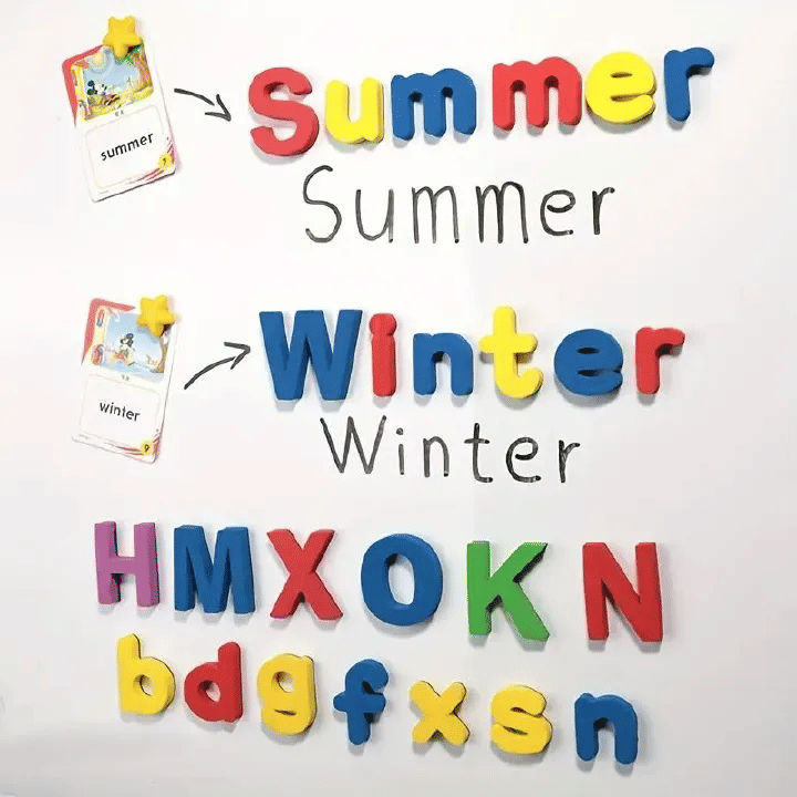 Generic Magnetic Educational Toy Set Alphabet Letters and Numbers