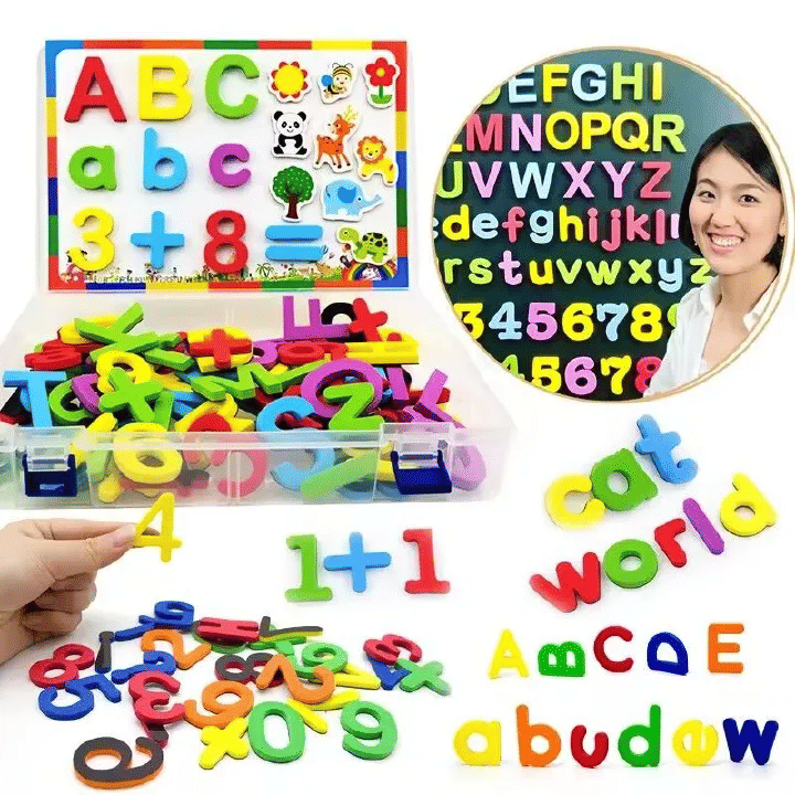 Generic Magnetic Educational Toy Set Alphabet Letters and Numbers