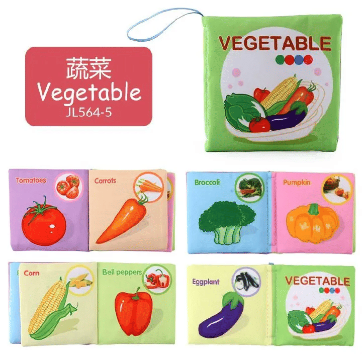 Generic Enlightenment Cloth Book Educational Toy for Infants 0-36 Months