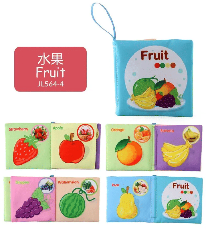 Generic Enlightenment Cloth Book Educational Toy for Infants 0-36 Months