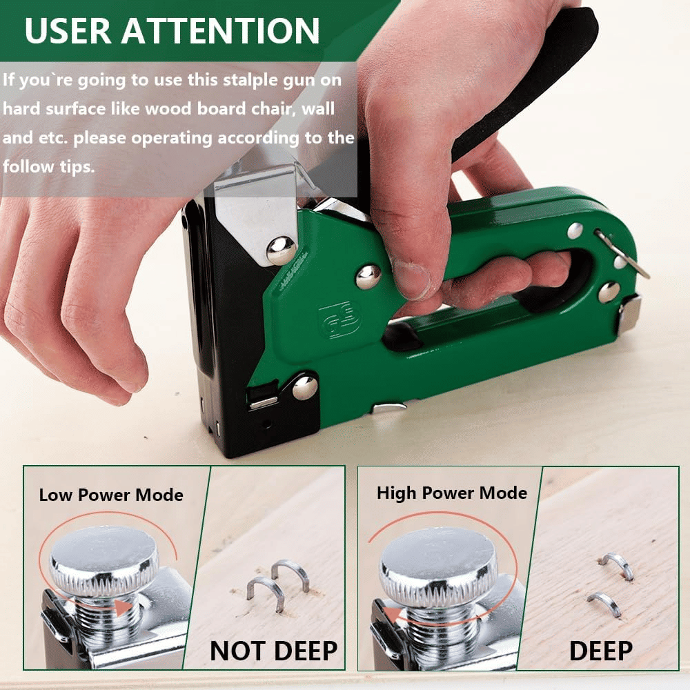 4-in-1 Heavy Duty Manual Staple Gun with 800pcs Staples