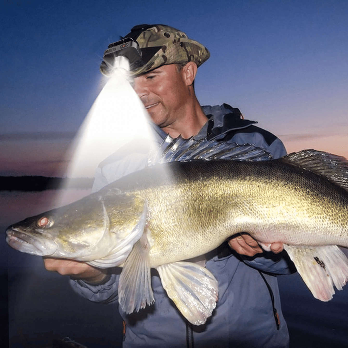 Powerful Rechargeable Headlamp: Zoomable, 90° Adjustable, Waterproof for Outdoor Adventures