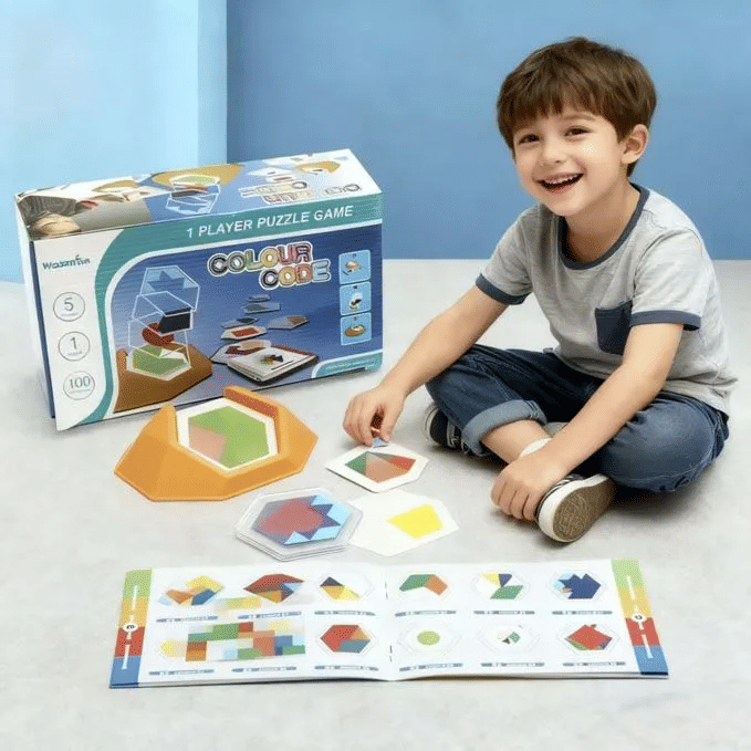 SmartGames Color Code Cognitive Skill-Building Puzzle Game 100 Challenges