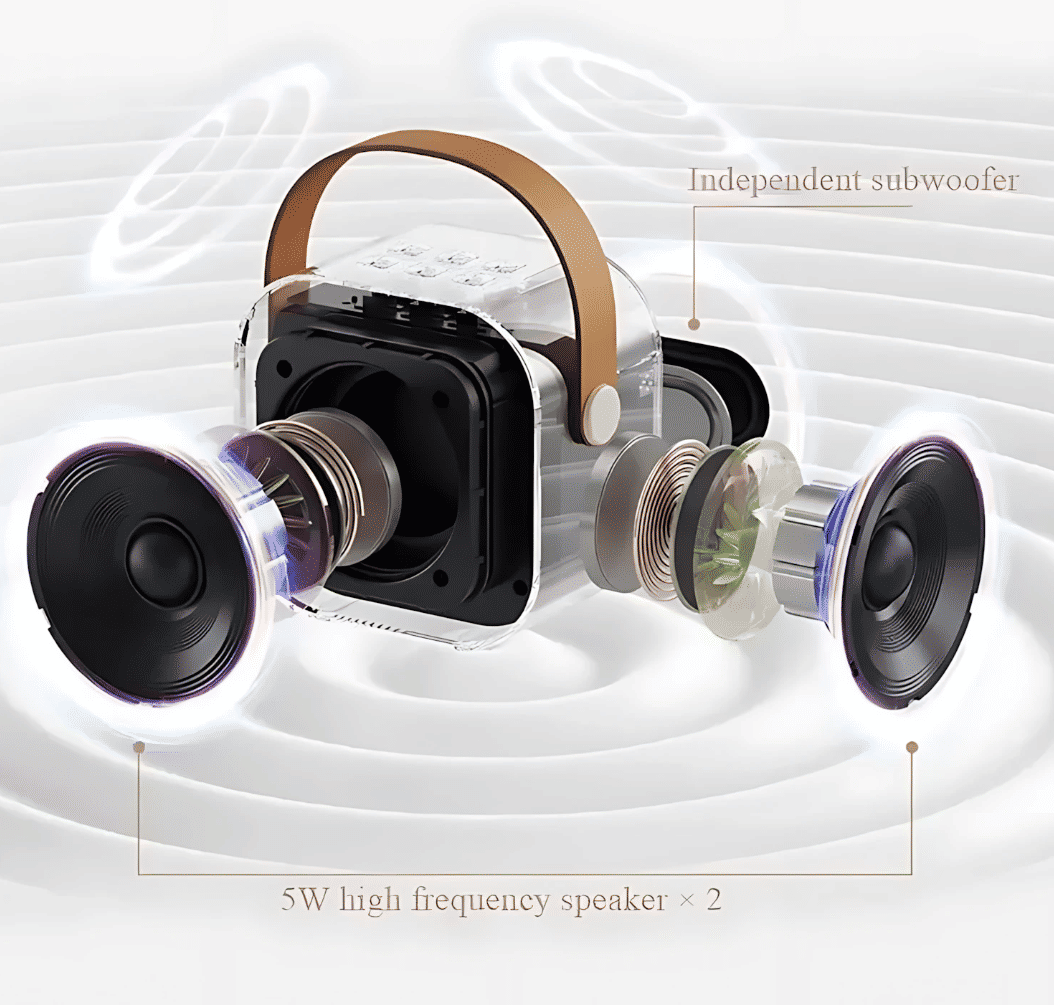 Portable K12 Bluetooth Karaoke Speaker System with Wireless Microphone for Family Fun