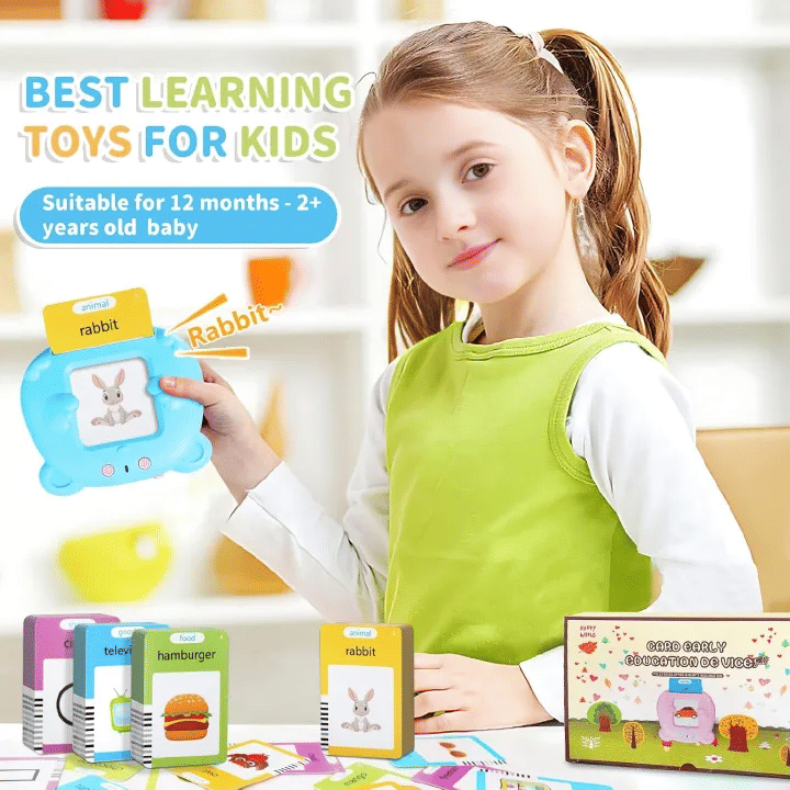 Felly Talking Flash Cards, 224 Words Montessori Educational Learning Toy