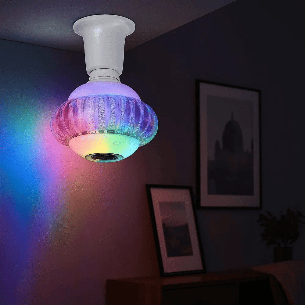 E27 RGB Bluetooth Music LED Light Bulb With Remote Control