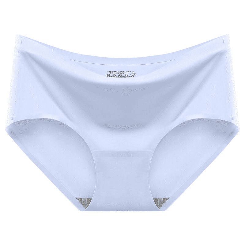 5-Pack Seamless Cotton Mid-Waist Underwear for Women - Breathable, Anti-bacterial