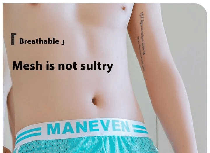 3-Pack Men's Mesh Breathable Boxer Briefs - Soft, Quick-Dry, Comfortable Polyester Fabric