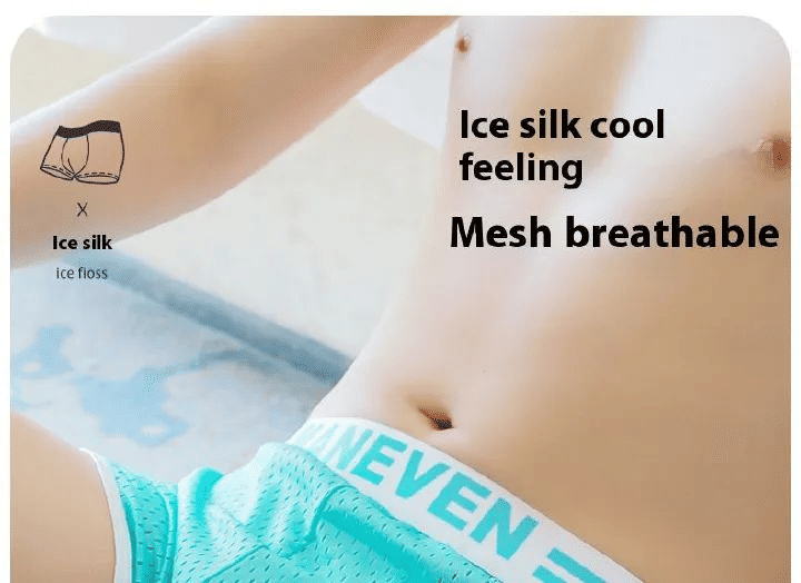 3-Pack Men's Mesh Breathable Boxer Briefs - Soft, Quick-Dry, Comfortable Polyester Fabric