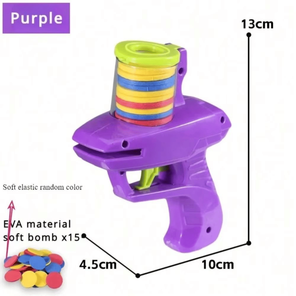 Carrot Flying Disc Launcher Toy for Kids Interactive Outdoor Game