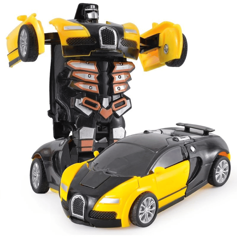 Automatic Transforming Robot Toy Car with Collision Deformation