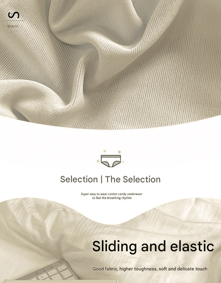 SENYI 7-Pack Ice Silk Seamless Breathable Quick-Dry Low-Waist Lace Panties