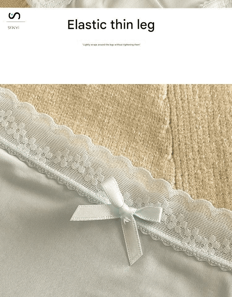 SENYI 7-Pack Ice Silk Seamless Breathable Quick-Dry Low-Waist Lace Panties