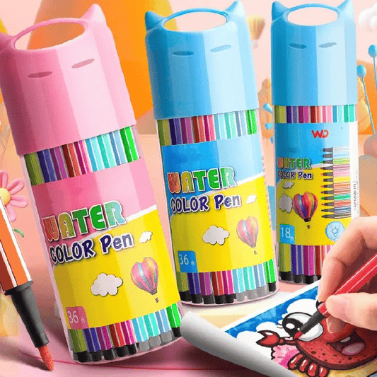 Watercolor Pen Drawing Set for Kids Non-toxic Washable 36 Colors