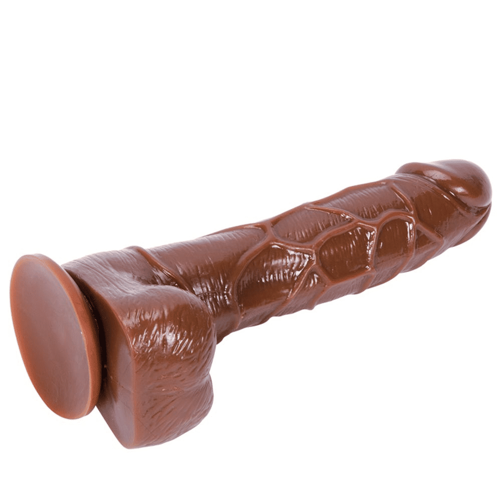 RUNSONE Realistic Silicone Dildo - Body-Safe TPE Adult Toy with Suction