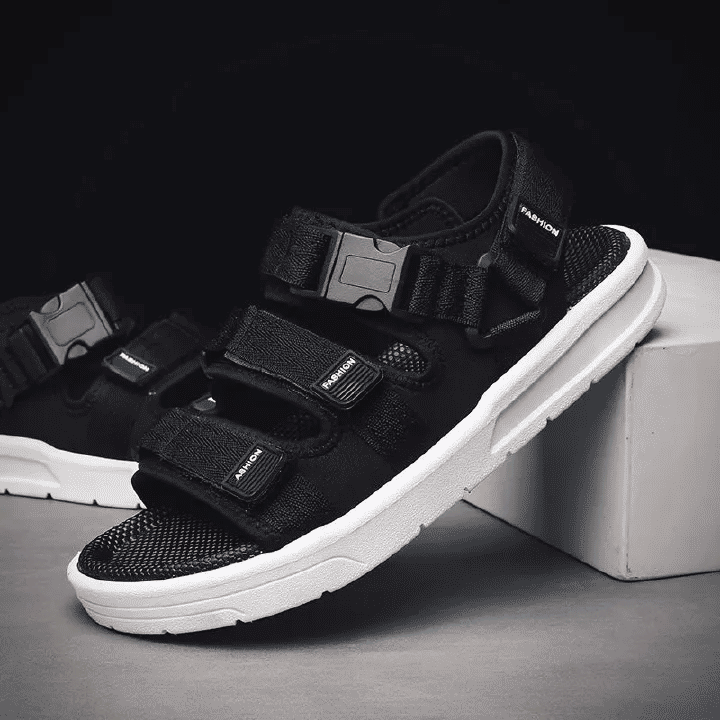 SXCHEN Men's Korean Style Trendy Beach Sport Sandals Non-Slip Open-Toe Casual