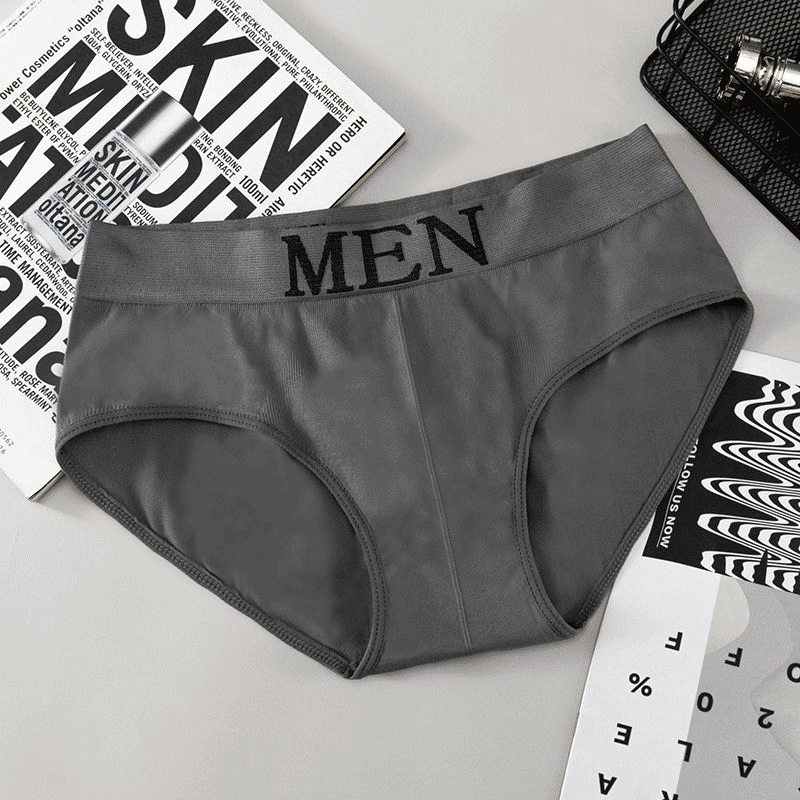 SXCHEN Men's Seamless Breathable Mid-Waist Briefs - 5 Pack Random Colors