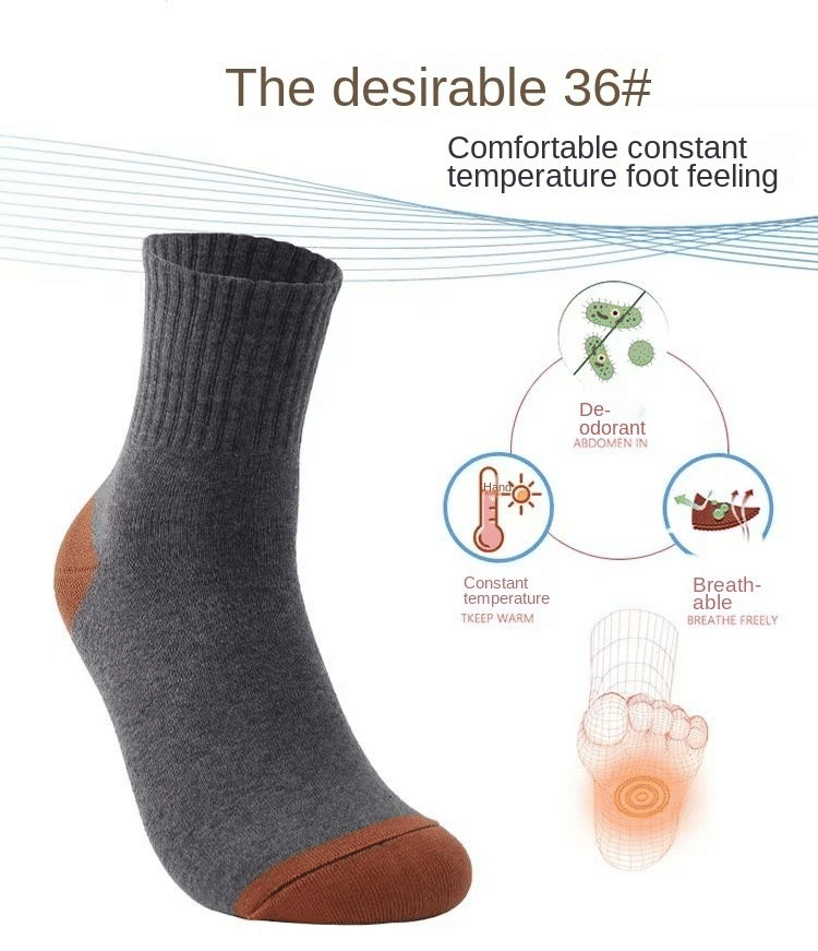 5 Pairs Men's Performance Crew Work Socks: Light Cushion, Athletic, Running, Durable