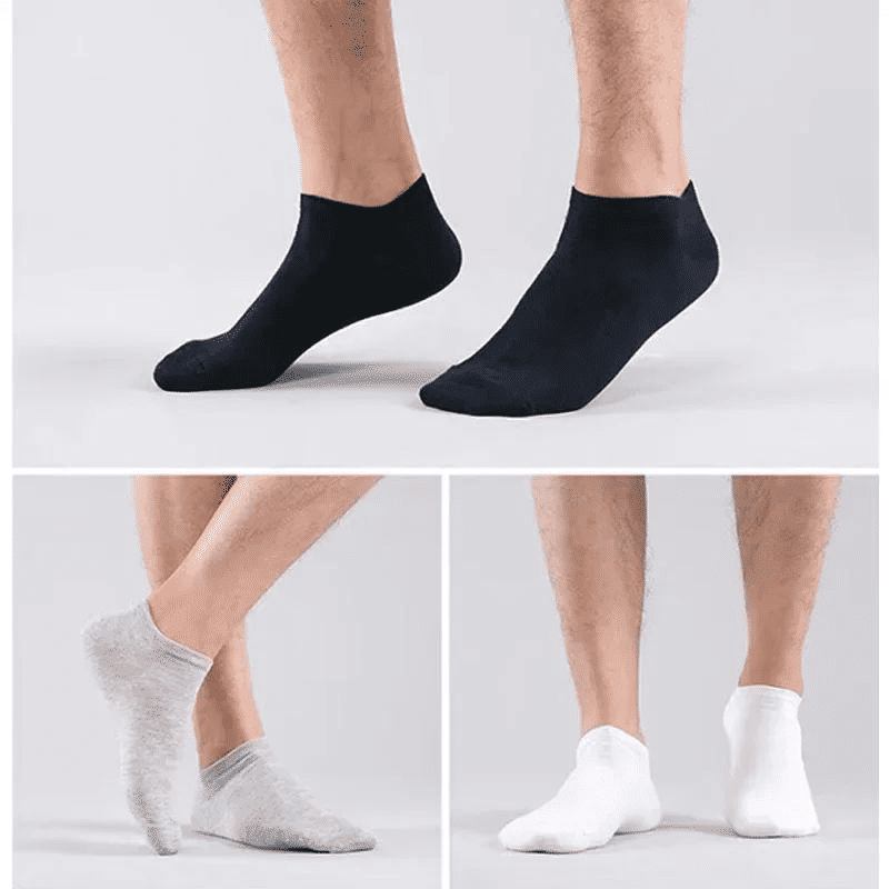 10 Pairs Unisex No-Show Ankle Socks: Breathable, Anti-Odor Comfort Fit