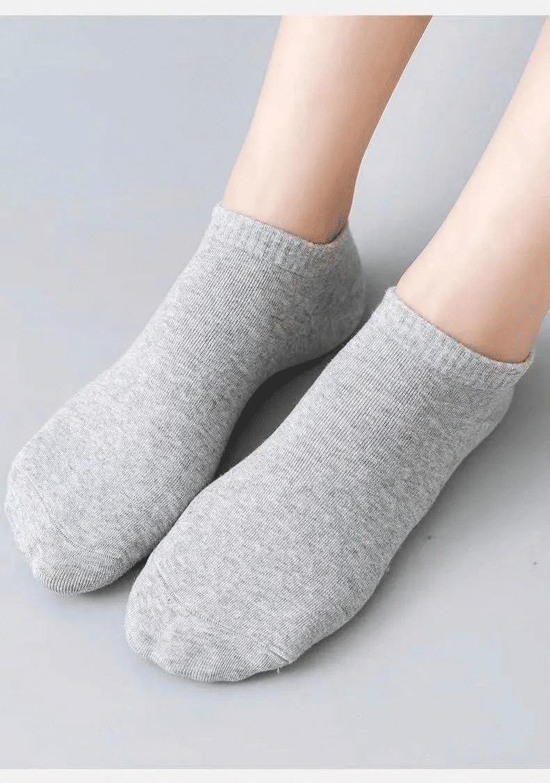 10 Pairs Unisex No-Show Ankle Socks: Breathable, Anti-Odor Comfort Fit