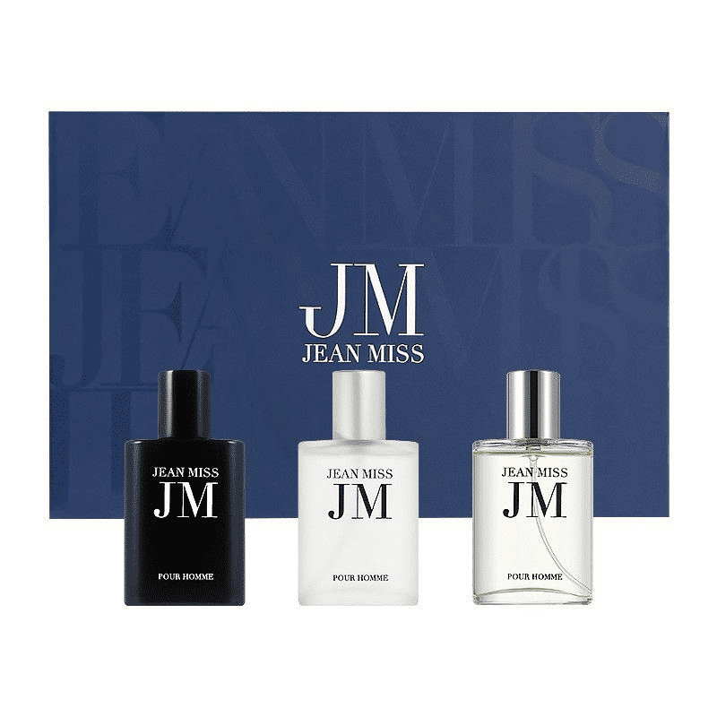 3PCS Men's Floral Woody Perfume Set Long-Lasting Fragrance Gift Box