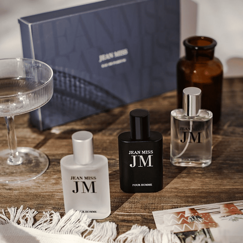 3PCS Men's Floral Woody Perfume Set Long-Lasting Fragrance Gift Box