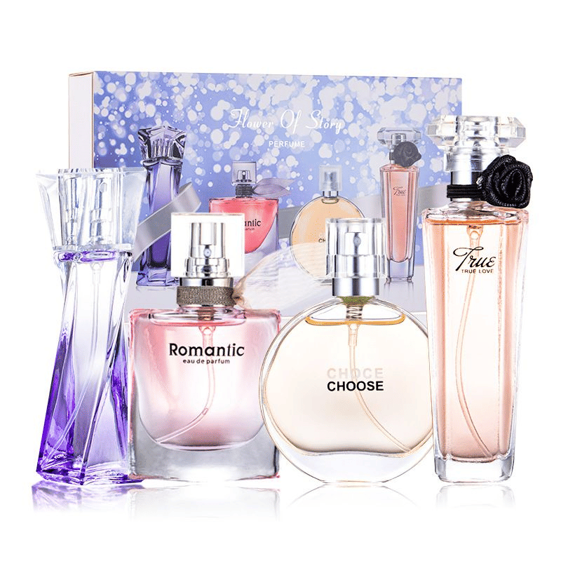 4-Piece Women's Perfume Gift Set Floral and Fruity Fragrances