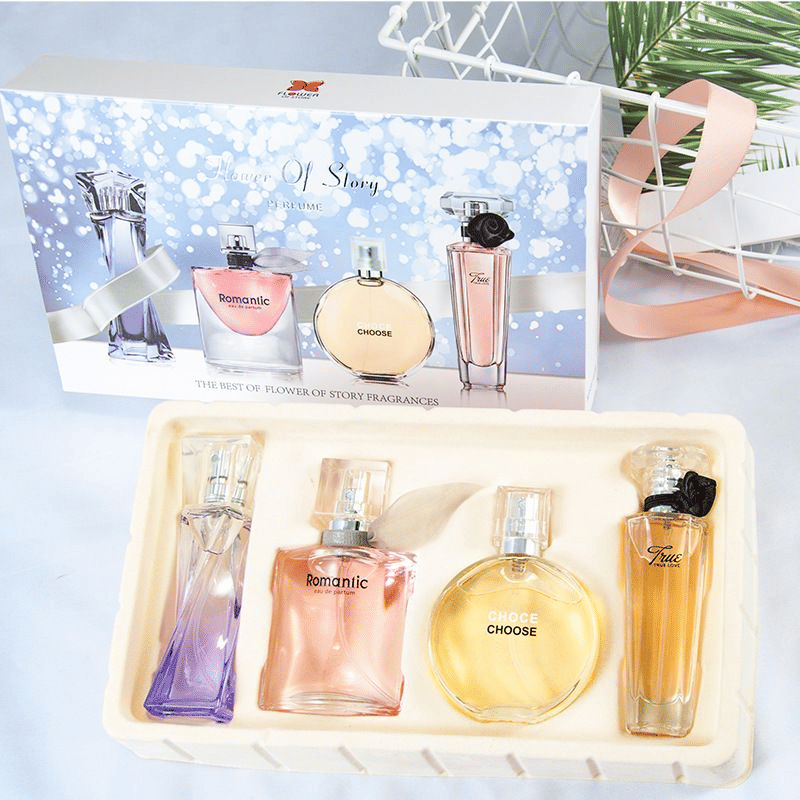 4-Piece Women's Perfume Gift Set Floral and Fruity Fragrances
