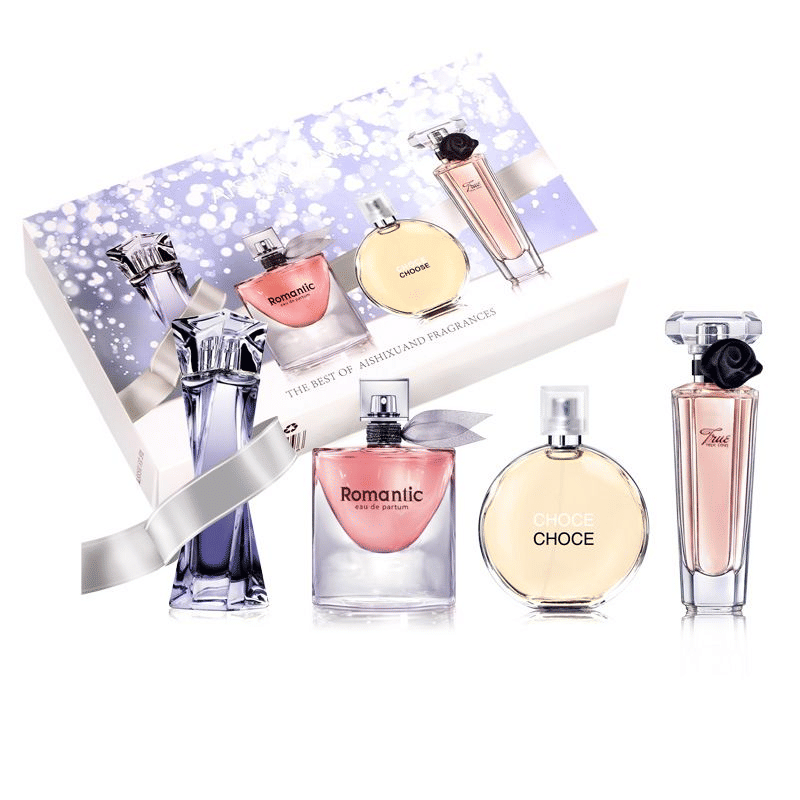 4-Piece Women's Perfume Gift Set Floral and Fruity Fragrances