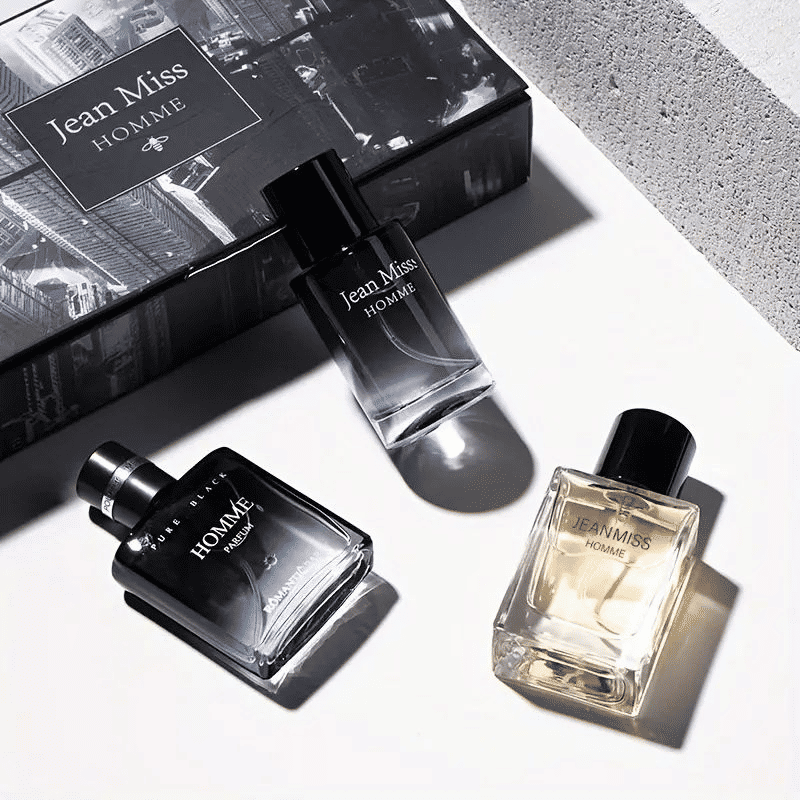 Generic 3-Bottle Men's Cologne Gift Set Fruity Long-Lasting Fragrance