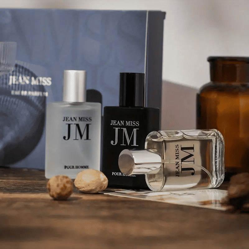 3PCS Men's Floral Woody Perfume Set Long-Lasting Fragrance Gift Box