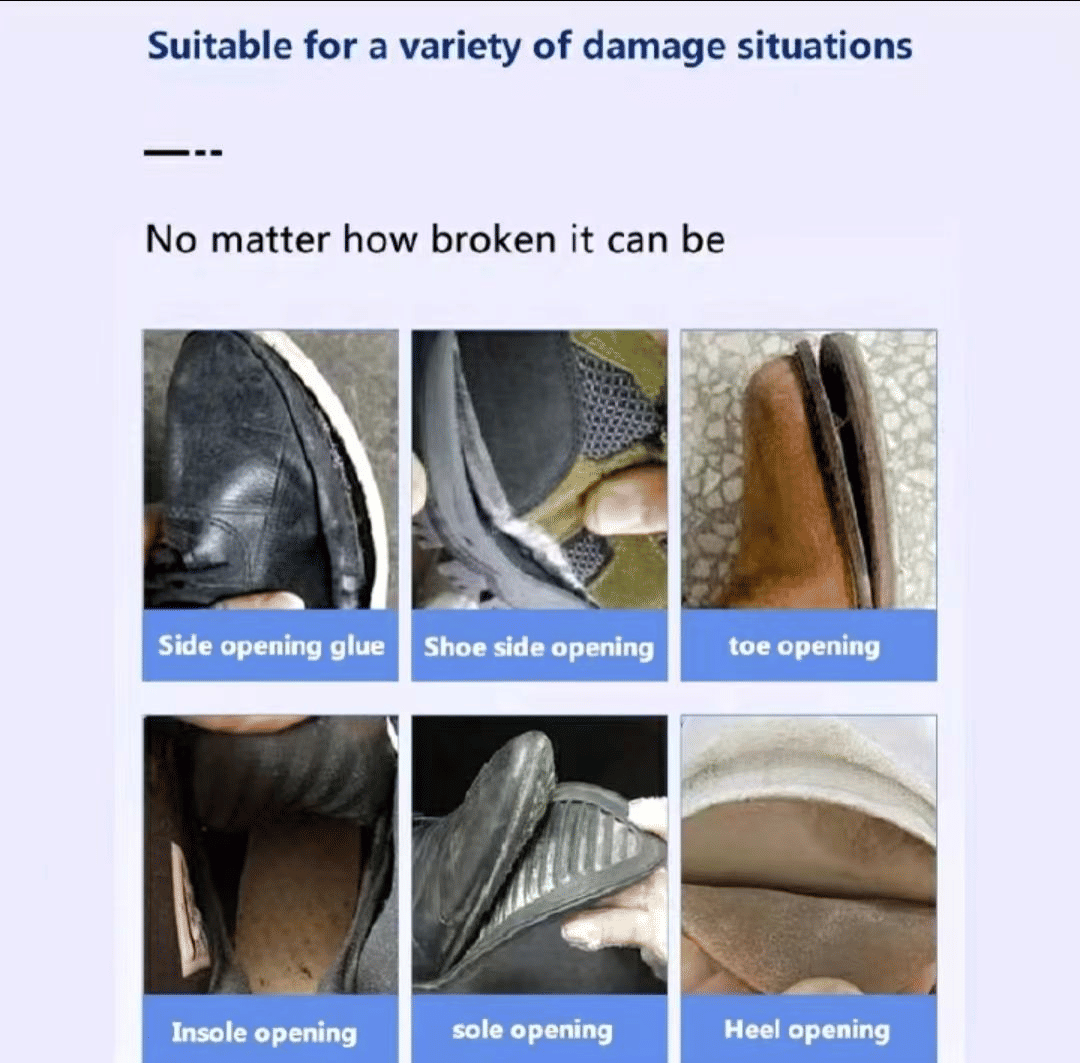 60g Professional Waterproof Quick-Drying Shoe Repair Glue - Universal Instant Adhesive