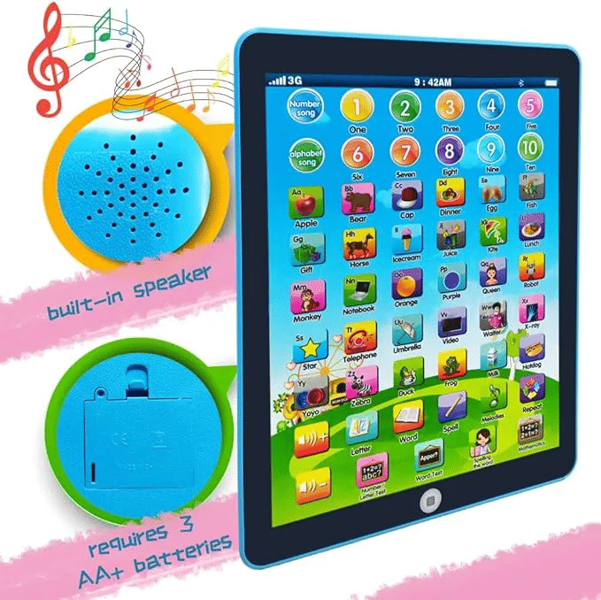 Generic Interactive Electronic Kids Learning Tablet Blue