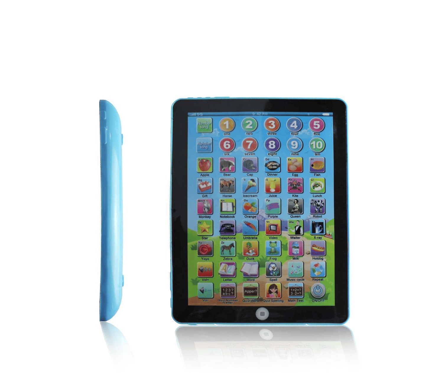 Generic Interactive Electronic Kids Learning Tablet Blue