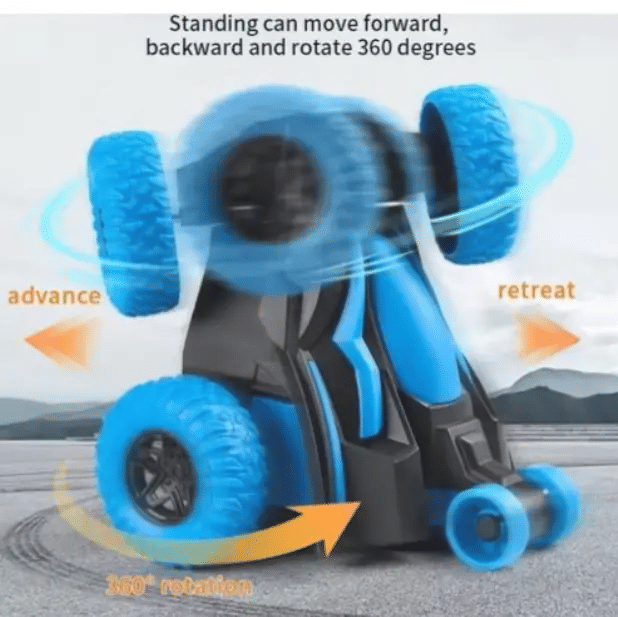Generic Wireless Remote Controlled Stunt Car Rotating Off-road Toy